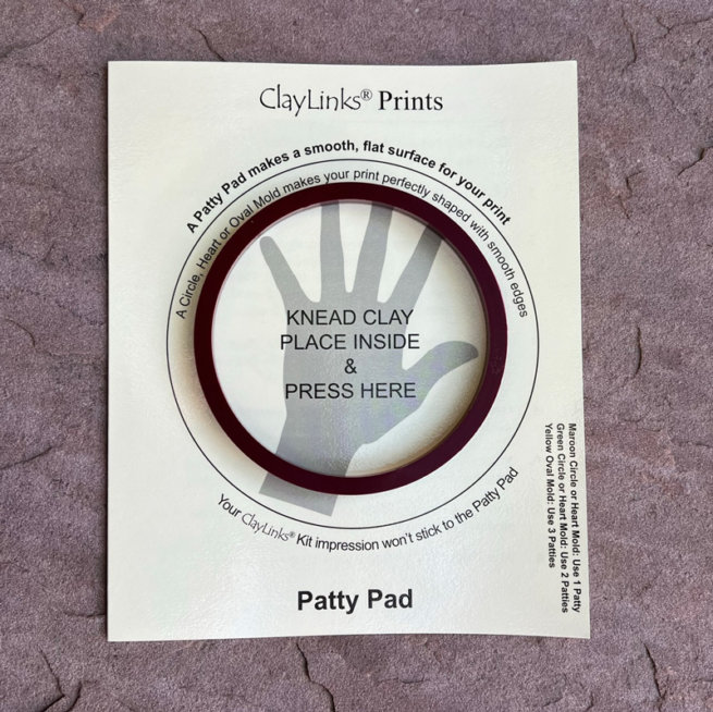 Maroon Circle Mold and Patty Pad